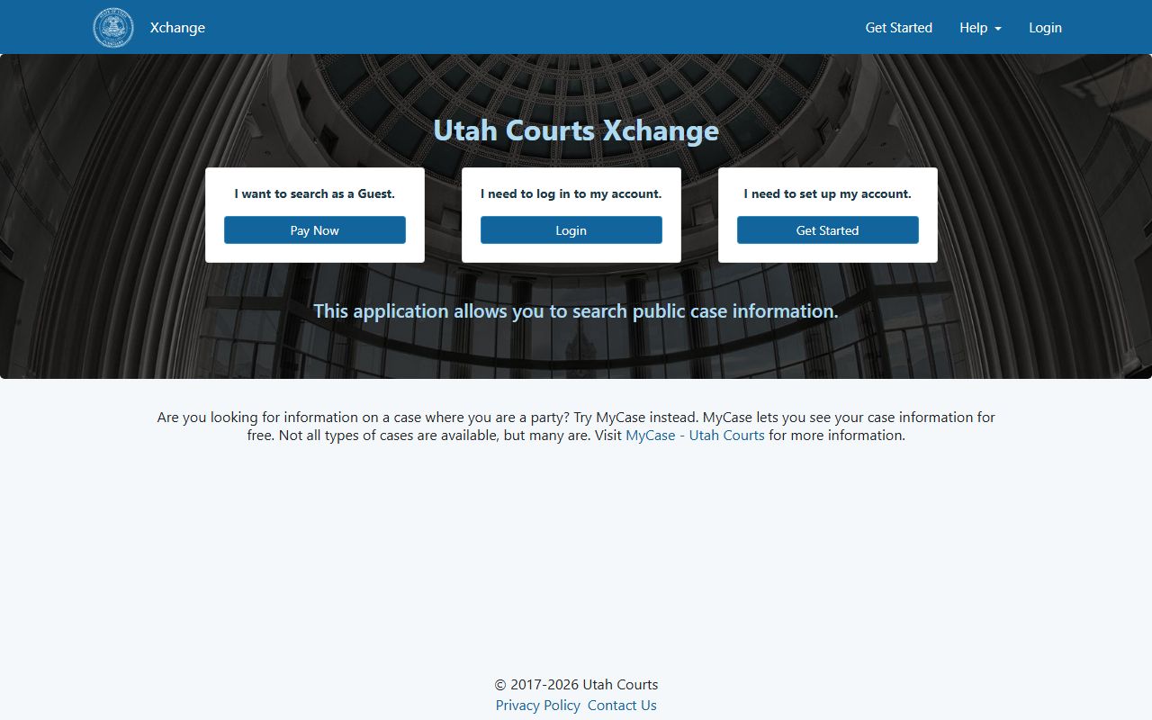 Tooele County court records after arrest Xchange case lookup